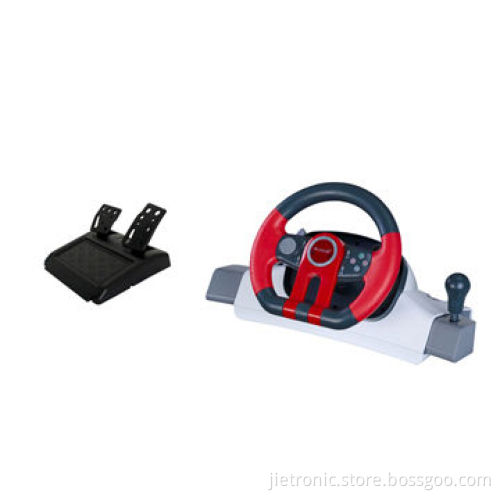 3-in-1, wireless dual vibration, steering wheel for PS2/PS3/PC